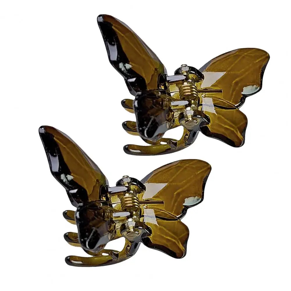 2Pcs Butterflies Hair Clip for Girls Mini Braiding Accessories
