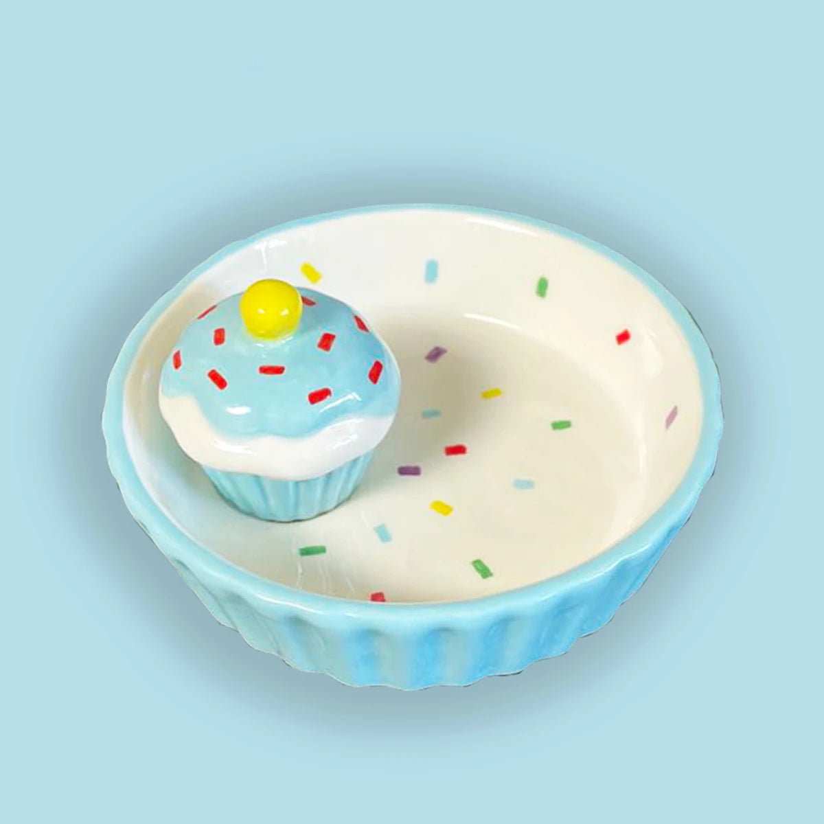 Ceramic Cake Hamster Bowl Small Pet Food Bowl for Home Use Multi-color Small Jewelry Box Rabbit Feeder Parrot Supplies