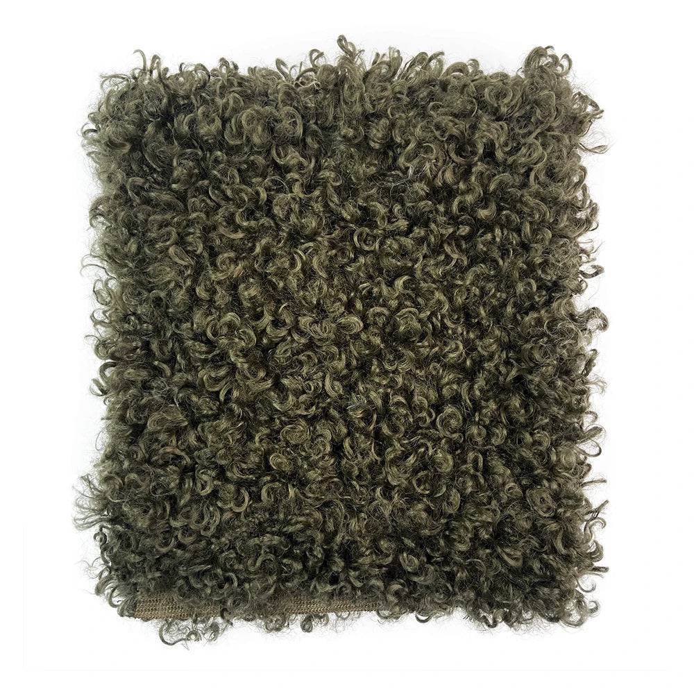 Teddy Fur Plush Fabric Polyester Soft Velvet for DIY Doll Hair Non Elastic Solid Color by Meter