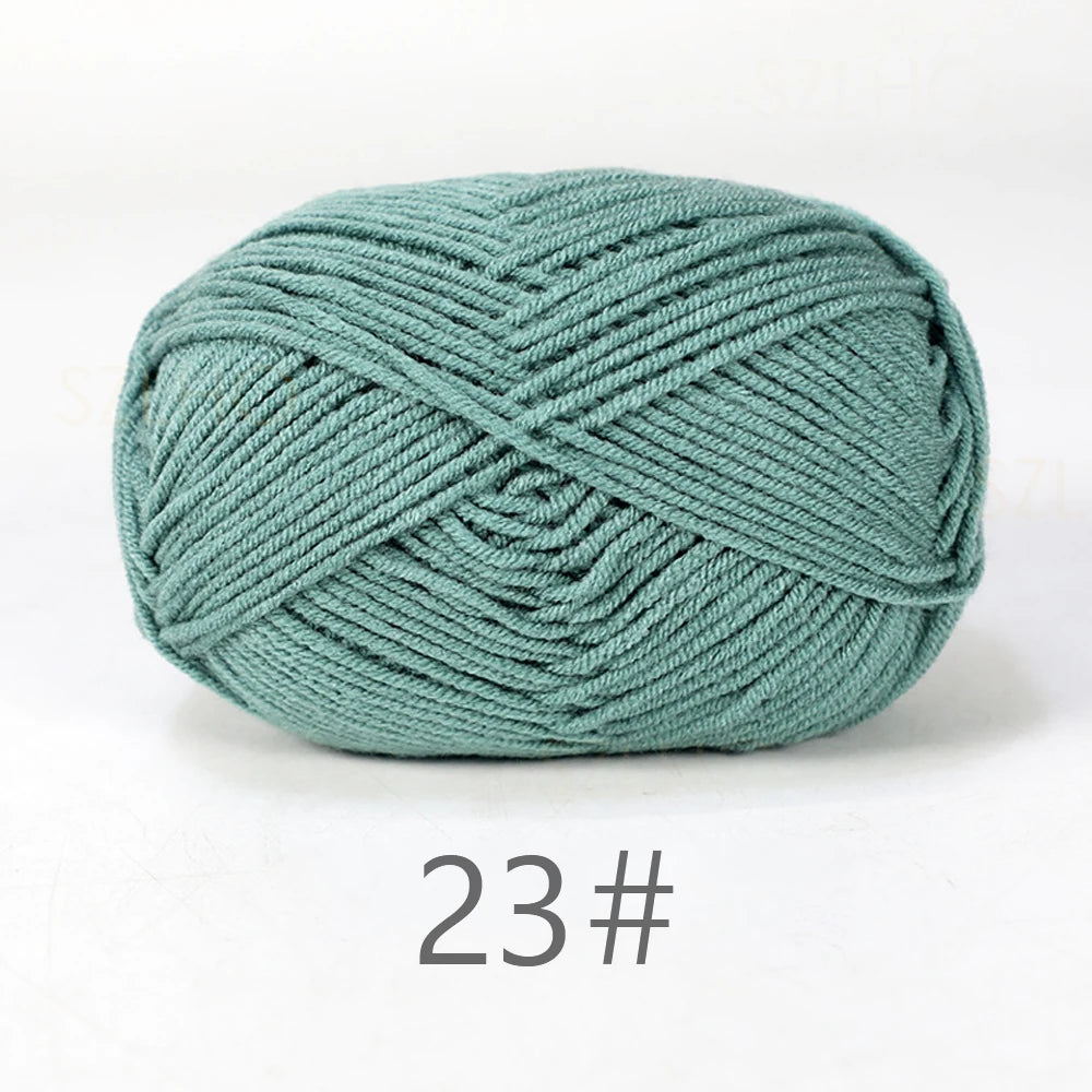 A1-1 50g Set Soft Milk Cotton Yarn for Knitting and Crochet