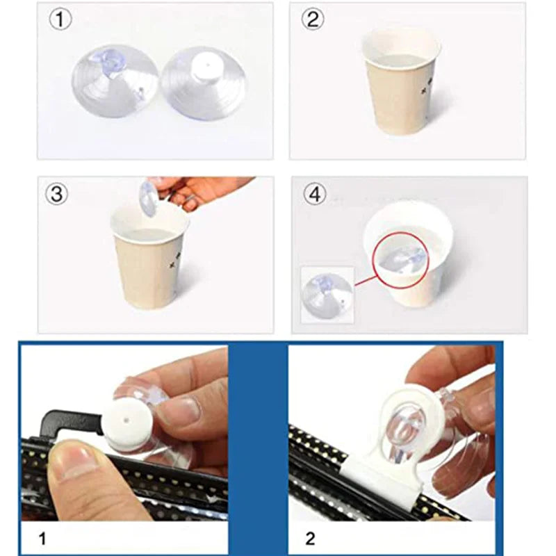 Universal Roller Blinds Suction Cup Sunshade Blackout Curtain