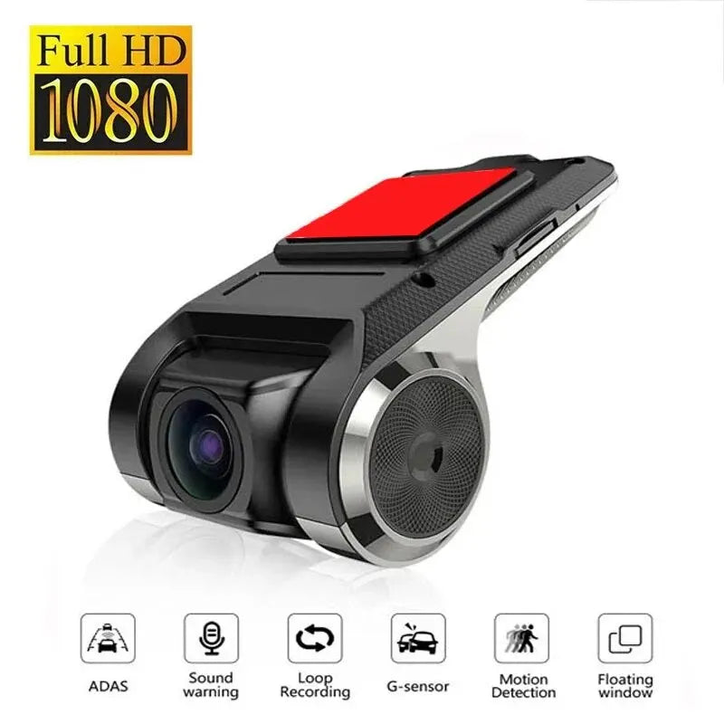 Car DVR Dash Cam Full HD 1080P With ADAS Voice Alarm