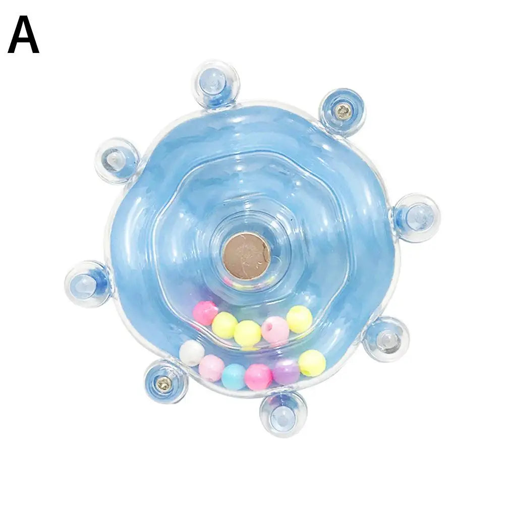 Colorful Parrot Decompression Toy Rotating Help Pets Energy Toy Safe Of Made Wheel Release Bite Materials Animal Toys