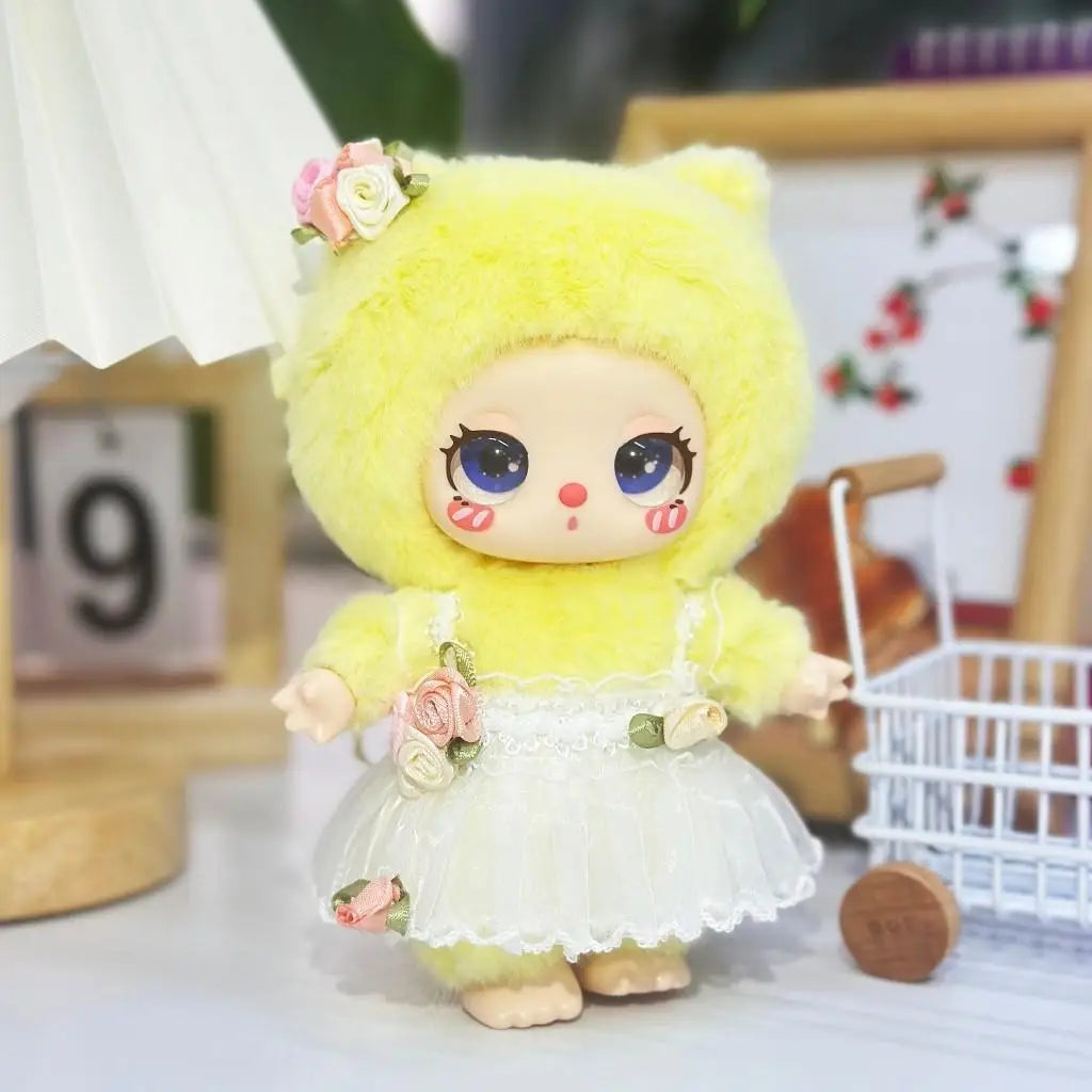 For Liila Lucky Cat Dresses Cute Doll Outfit Accessories