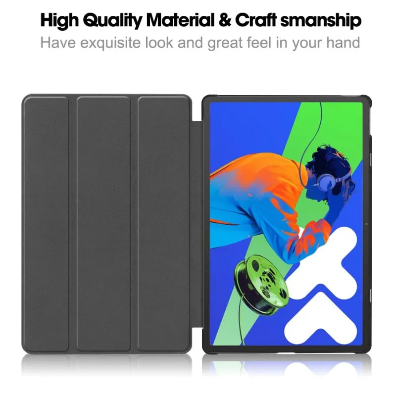 Smart Case for Lenovo Xiaoxin Pad Pro 12.7 Inch 2025 Folding Flip Stand with Auto Sleep Feature Tablet Cover