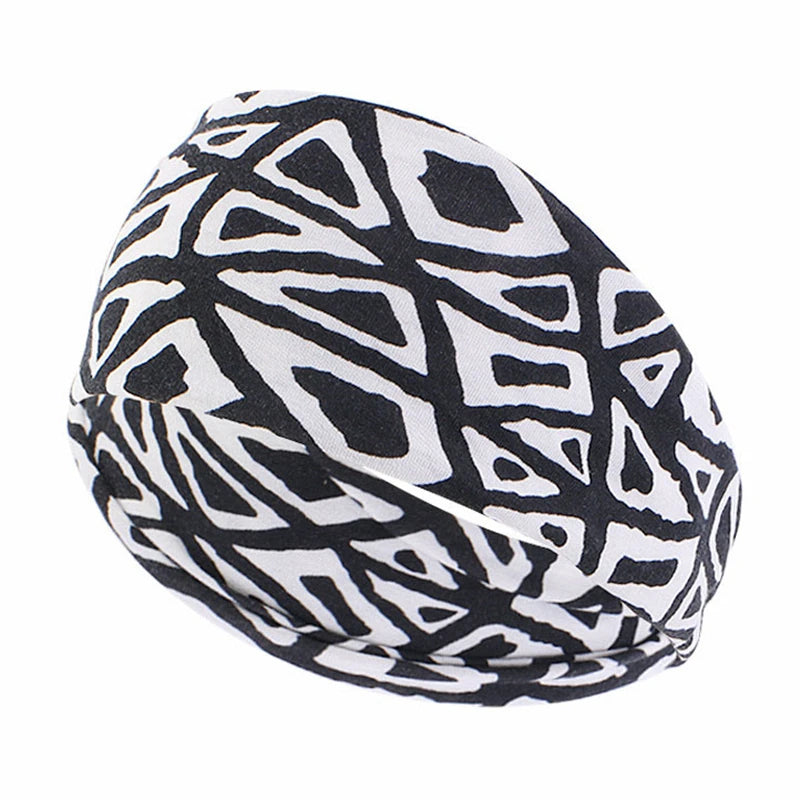 Headbands For Women Solid Color Elastic Wide Turban Headwrap Yoga Makeup Hair Accessories