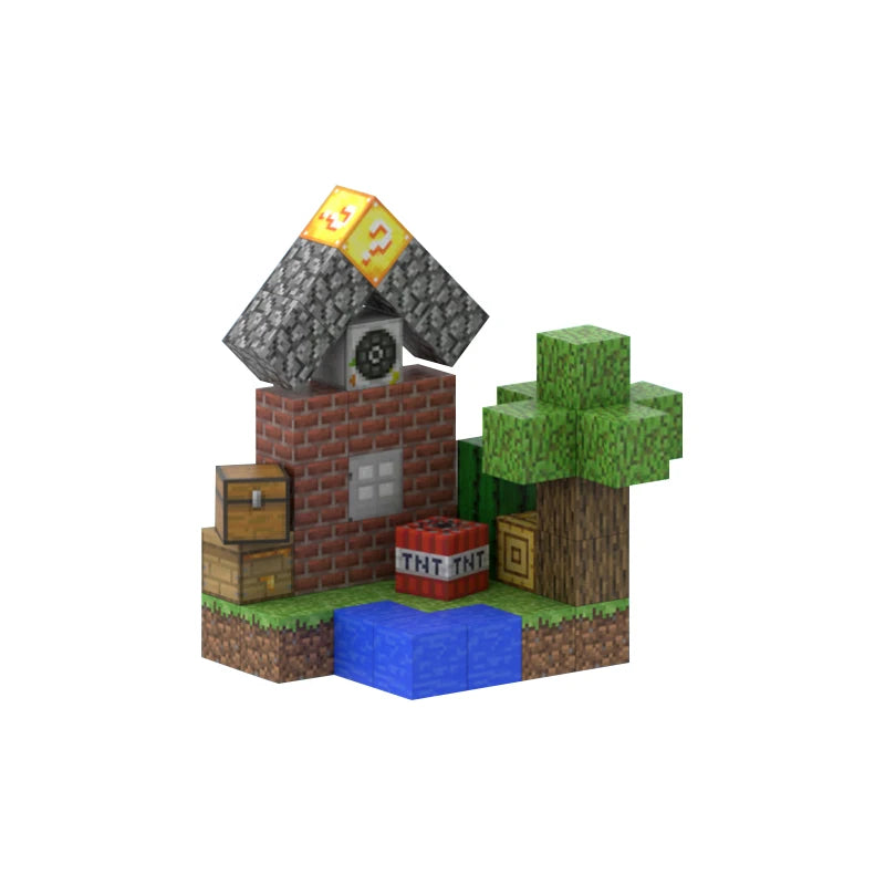 My World DIY Magnetic Building Blocks Set for Kids - Montessori 3D Pixel Bricks Constructor Toys - Creative Educational Christmas Gift