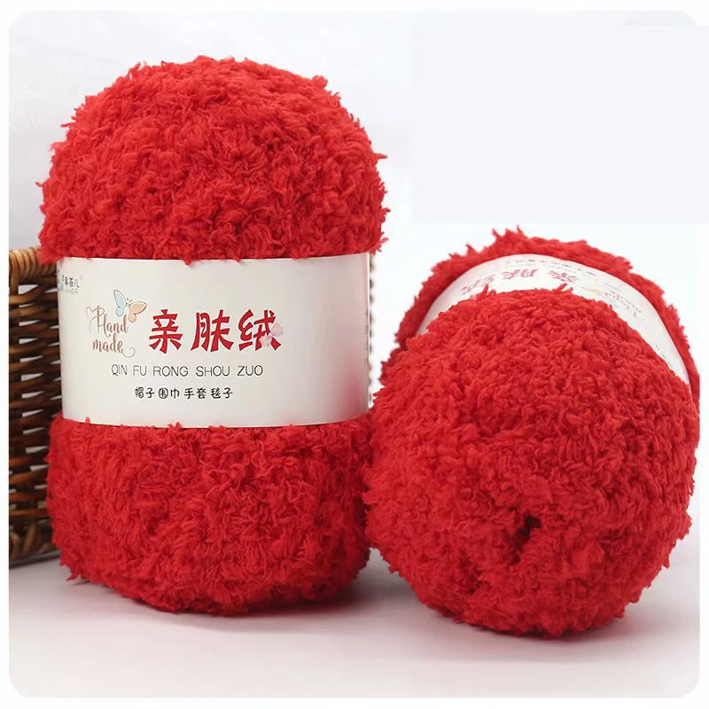 50g/Set Chenille Yarn Soft Coral Velvet for Knitting DIY