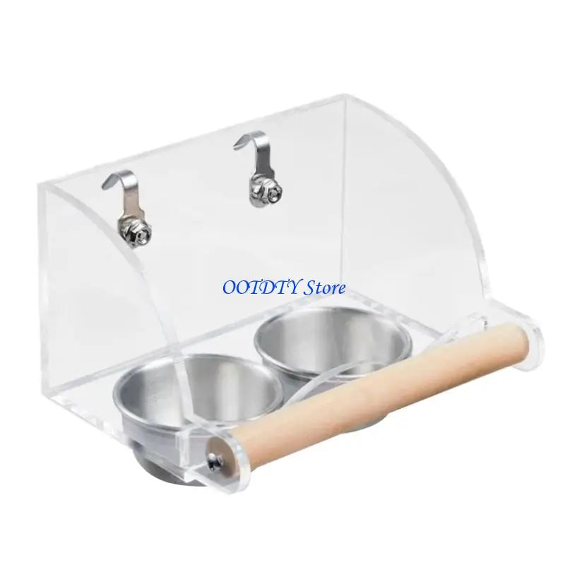 367A Bird Cage Feeder Water Dispenser Parakeet Container Foraging Toy