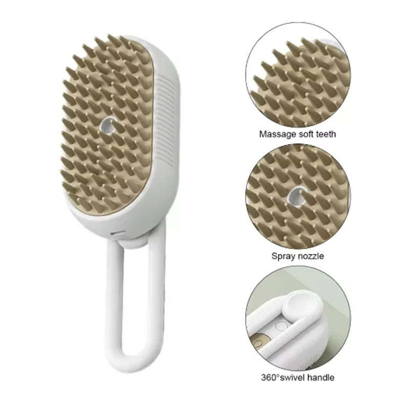 Pet Comb Cat Dog Pet Spray Massage Comb Cleaning Hair Removing Comb Dog Comb Spray Anti-Skies Comb Pet Bath Brush