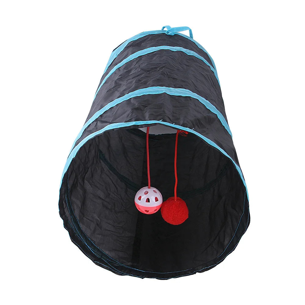 Cat Tunnel Foldable Cat Tunnel Pet Supplies Cat S T Y Pass Play Tunnel Cat Toy Breathable Drill Barrel for Indoor loud paper