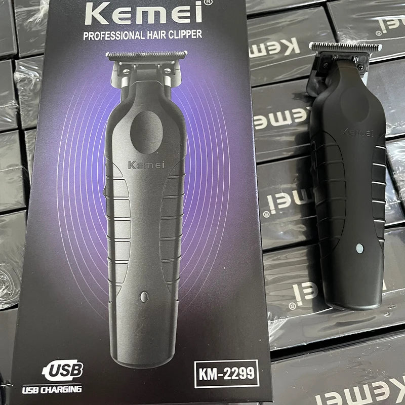 Kemei 2299 Cordless Hair Trimmer 0mm Zero Gapped Clipper