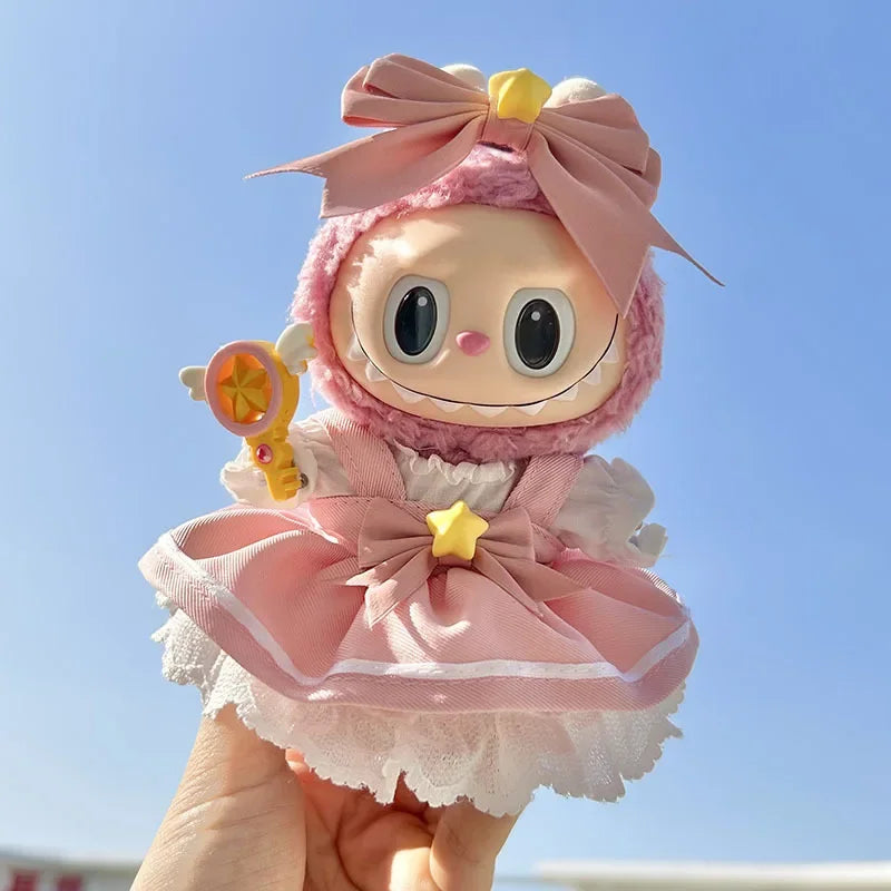 17cm Cute Baby Clothes Accessories For Kpop Idol Dolls Overalls