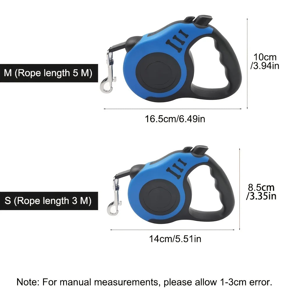 Automatic Retractable Dog Rope Nylon Leash for Small Medium Pets