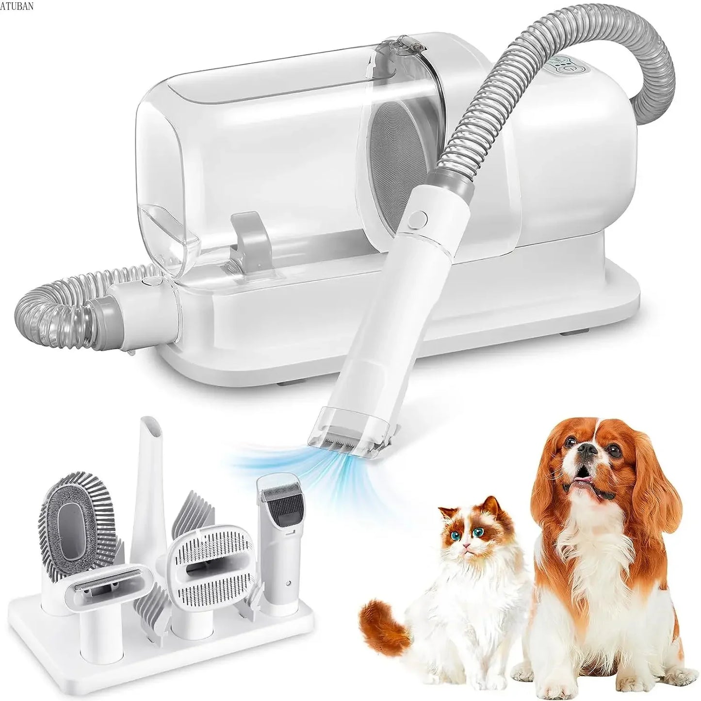 Dog Grooming Vacuum & Pet Grooming Kit 2.3L Capacity