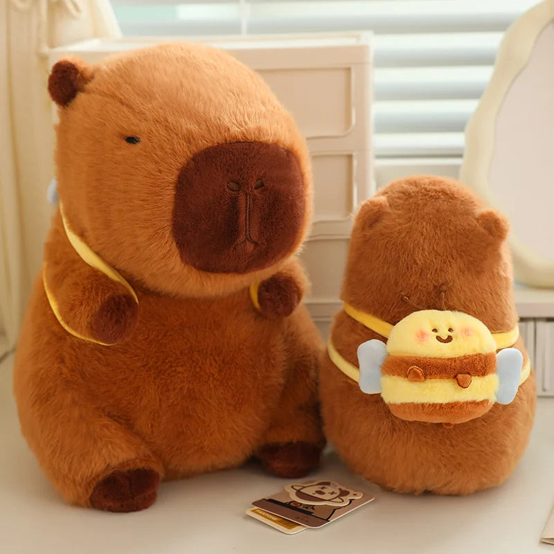 Lotus Leaf Capybara Plush Toy with Unicorn and Dinosaur Design