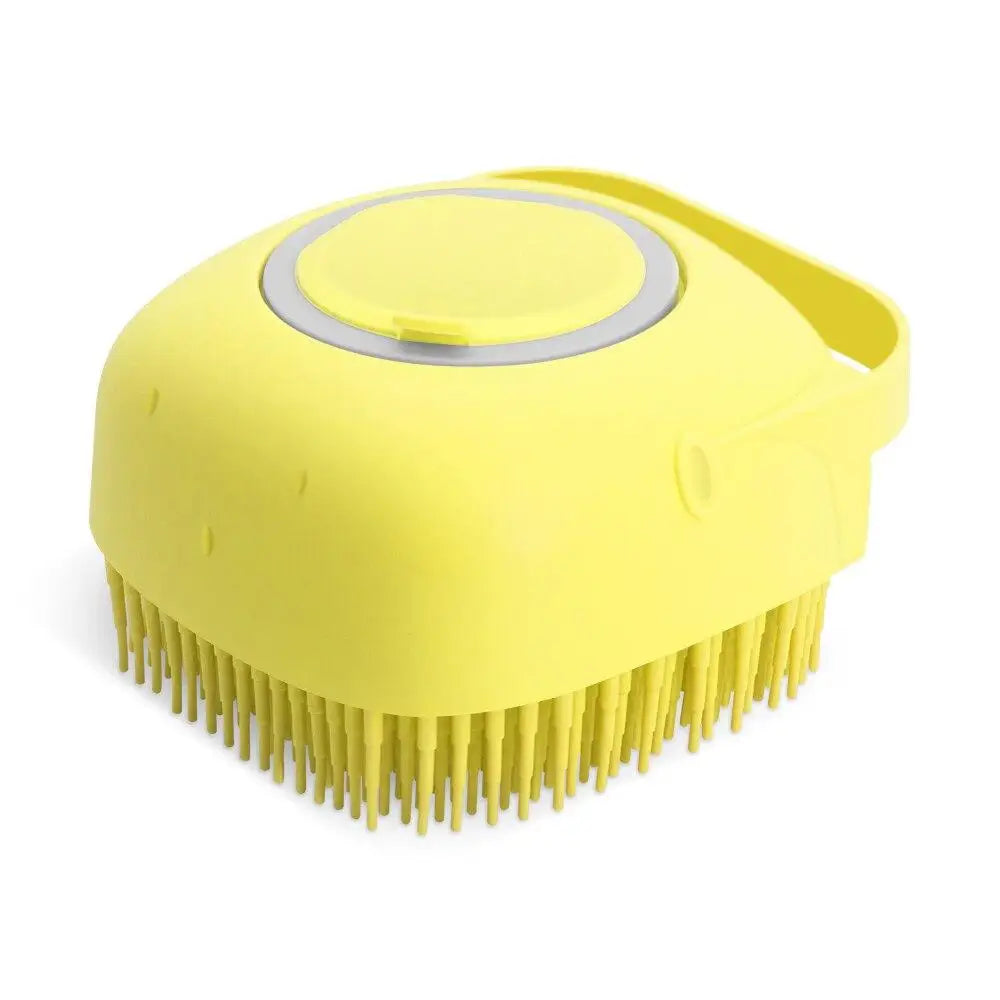 Pet Dog Shampoo Brush 2.7oz Cat Massage Comb Grooming Scrubber