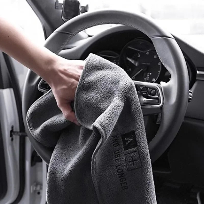 10 Pack High-End Microfiber Car Washing Towels for Ultimate Cleaning and Drying with Superior Water Absorption and Scratch-Free Softness