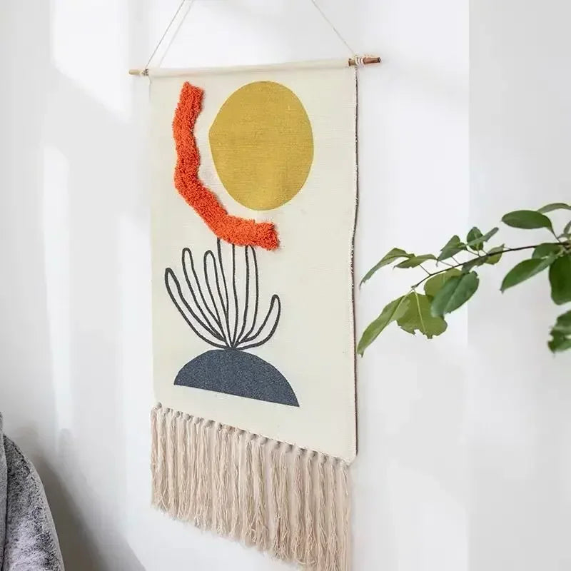 Macrame Wall Hanging Tapestry Nordic Cotton Tassel Boho Decor