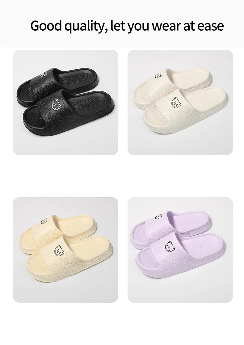 Non-Slip Slippers Female Summer EVA Indoor Home Sandals 2024