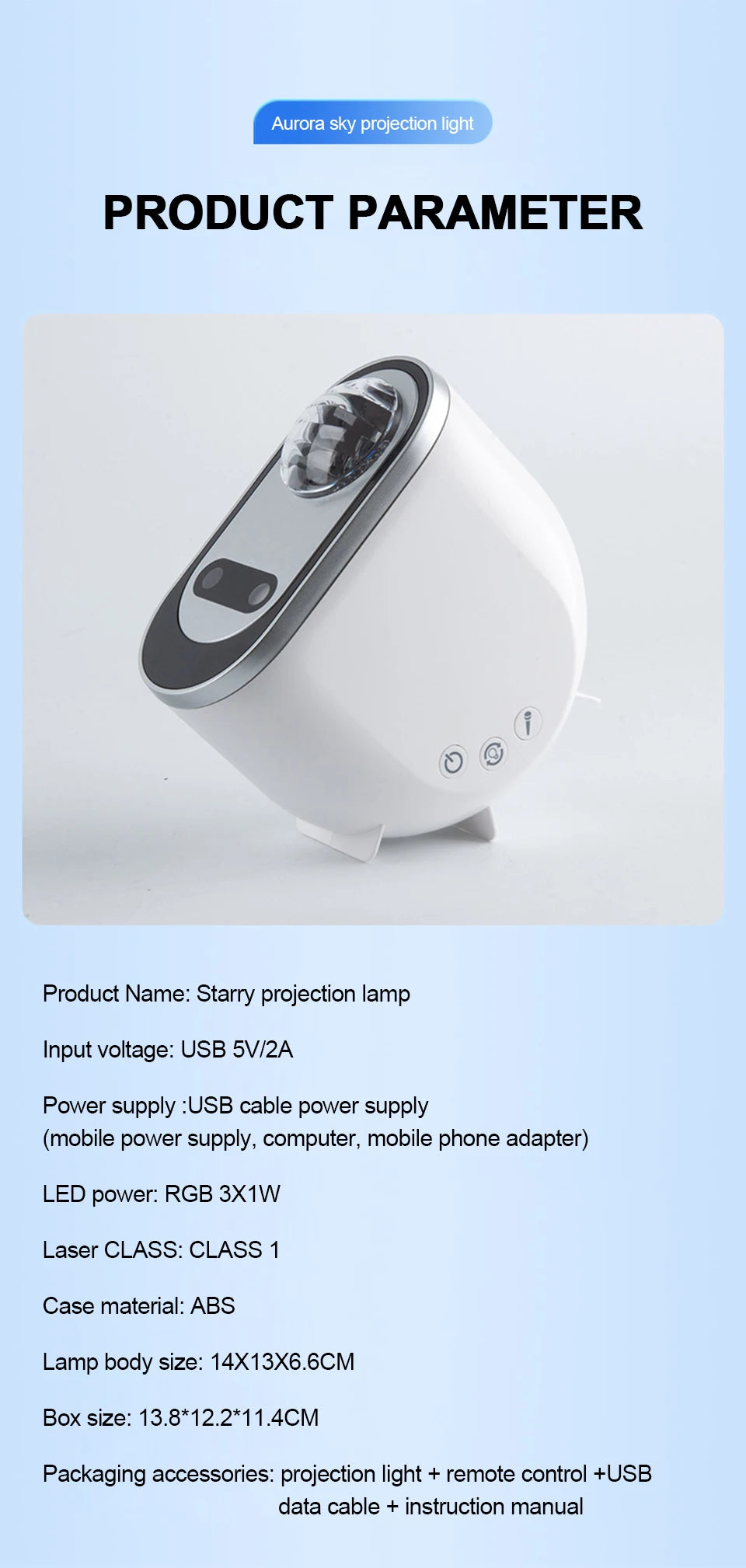 Aurora Borealis Starlight Projectors LED Galaxy Night Light Decor