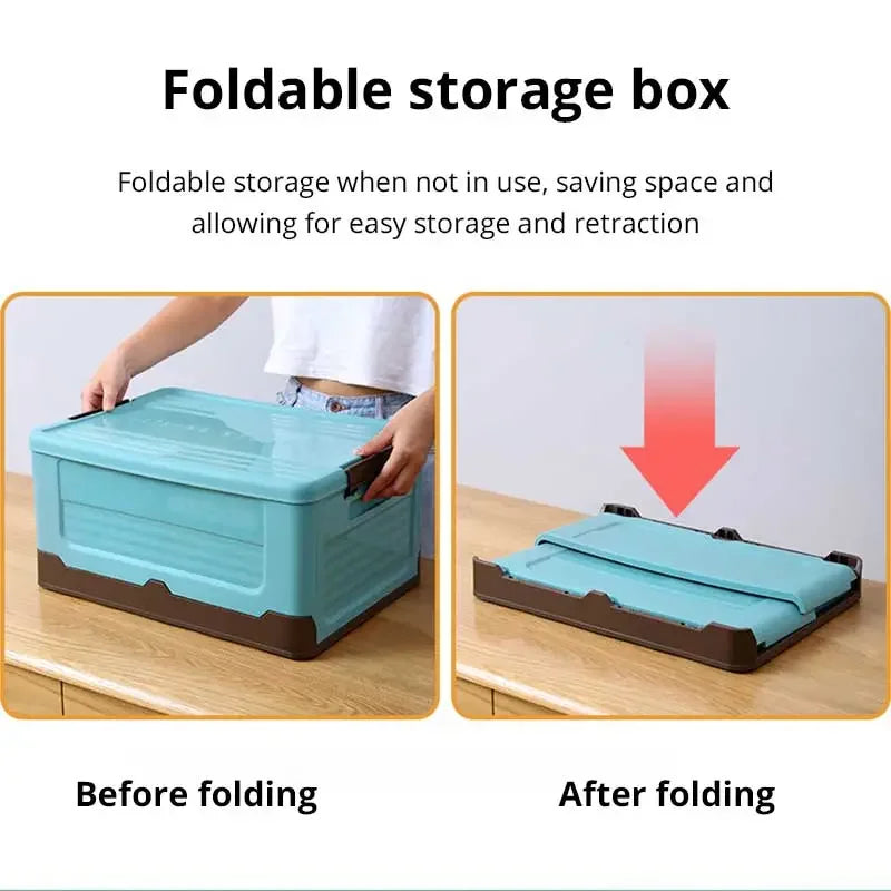 1pc Foldable Storage Box Large Capacity For Toys Clothes Books