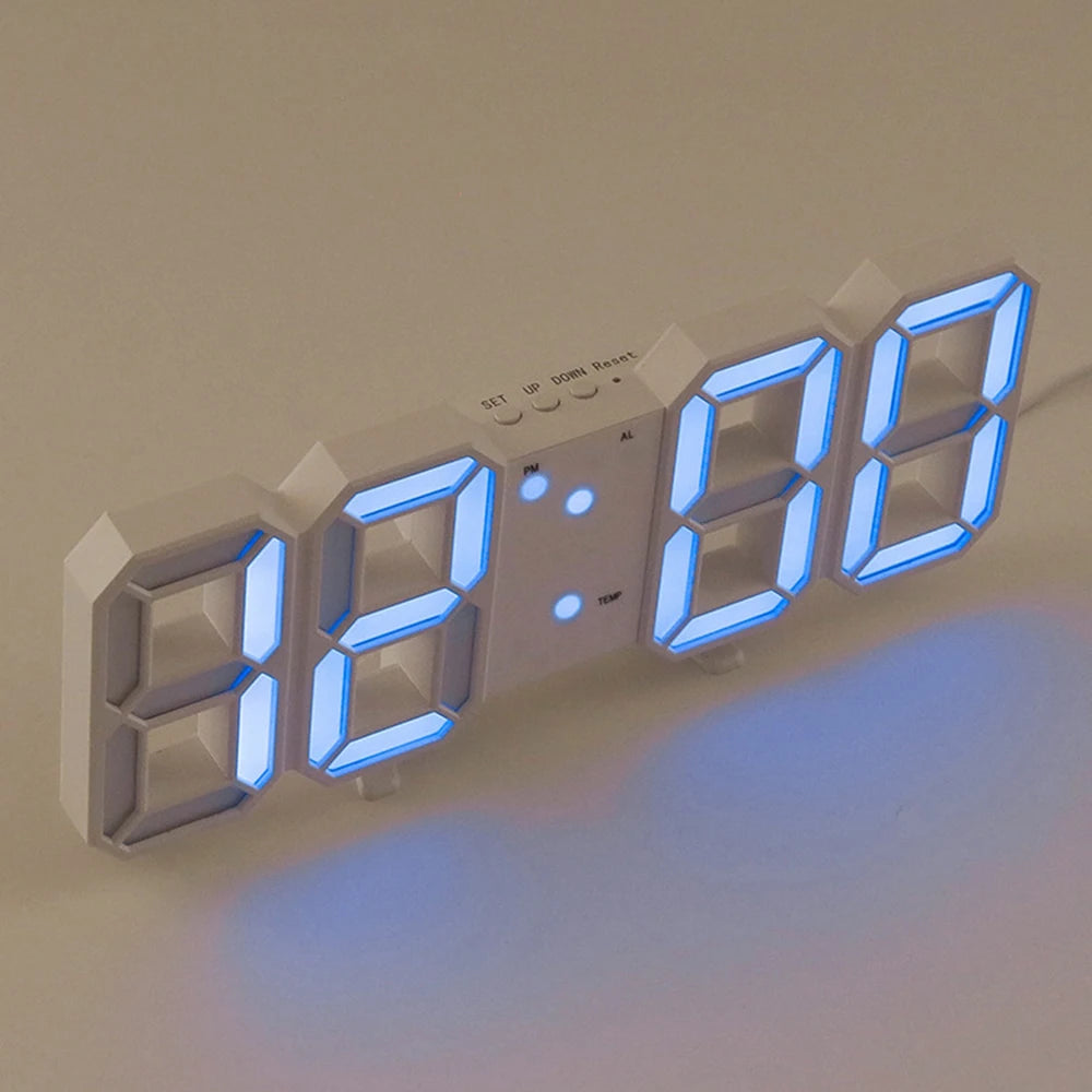 1PC 3D Digital Clock Multi-Functional Large Screen Gift