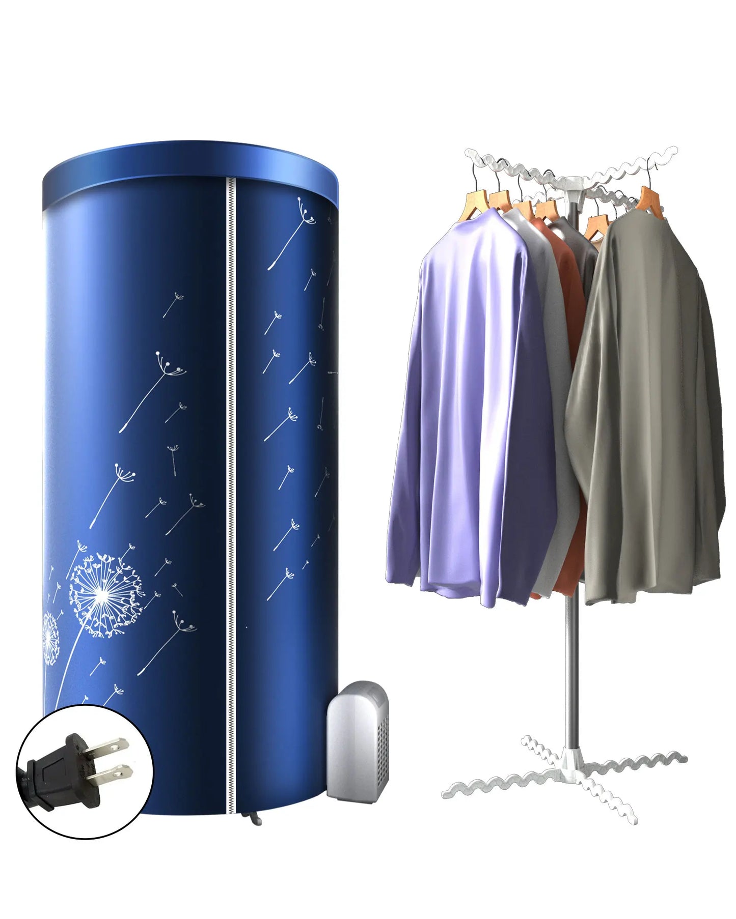 Portable Electric Clothes Dryer with Timer 1000W Airer