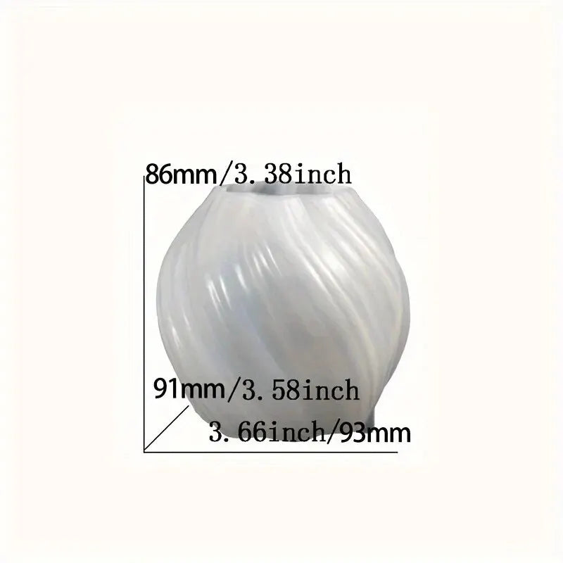 1pc 3D Geometric Pillar Candle Mold for DIY Candle Making