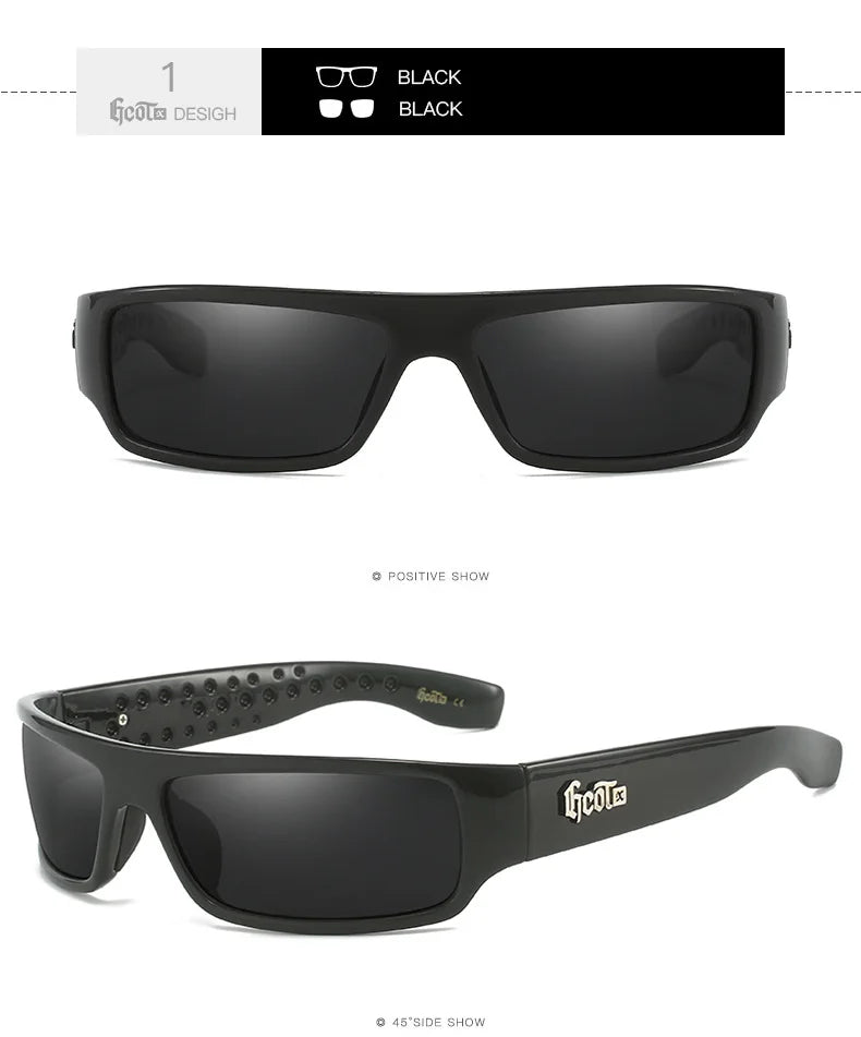 GCOTX Trendy Brand Polarized Sunglasses Hip Hop Style 2024