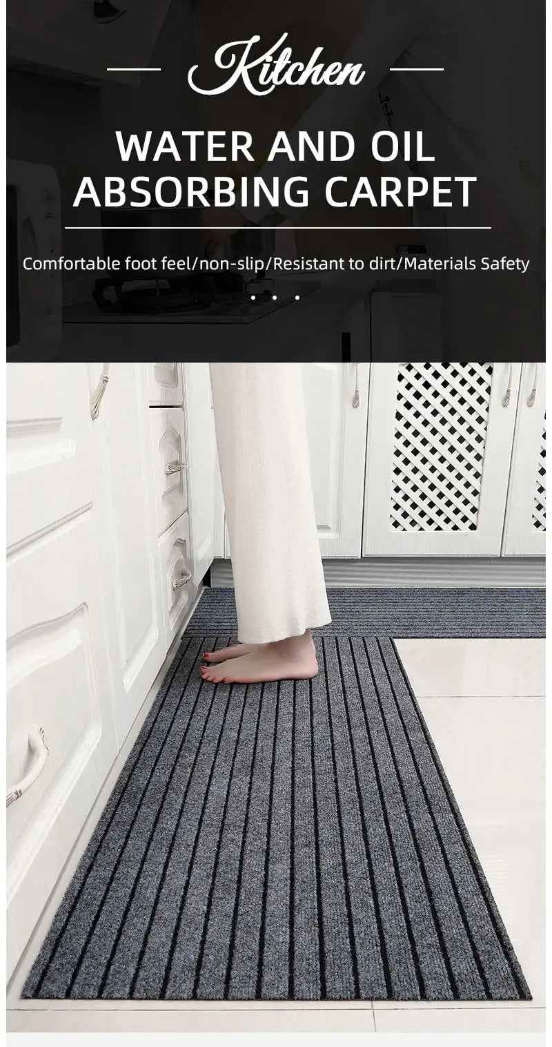 Alfombrilla cuadrada minimalista moderna: duradera, resistente a las manchas y la decoloración, base de goma antideslizante, lavable a máquina para interior y exterior