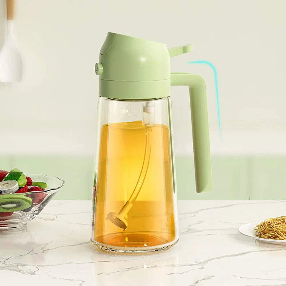 2in1 470ml Plastic Spray Oil Sprayer Bottle for BBQ Kitchen Tool