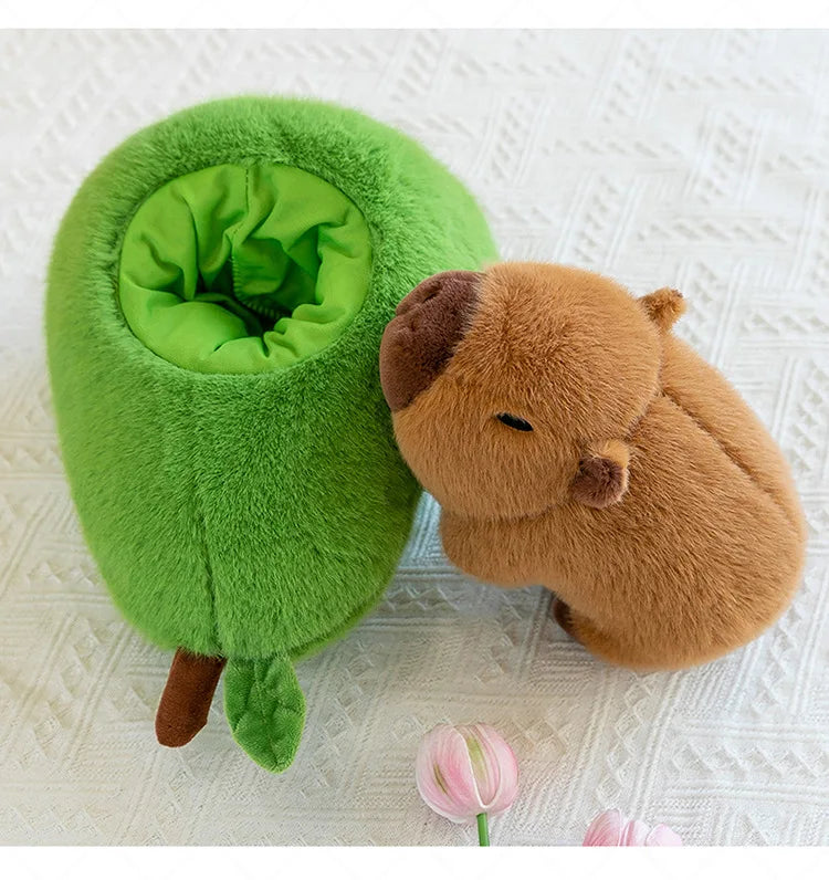 35cm Plush Capybara Doll Avocado Mouse Soft Toy Gift