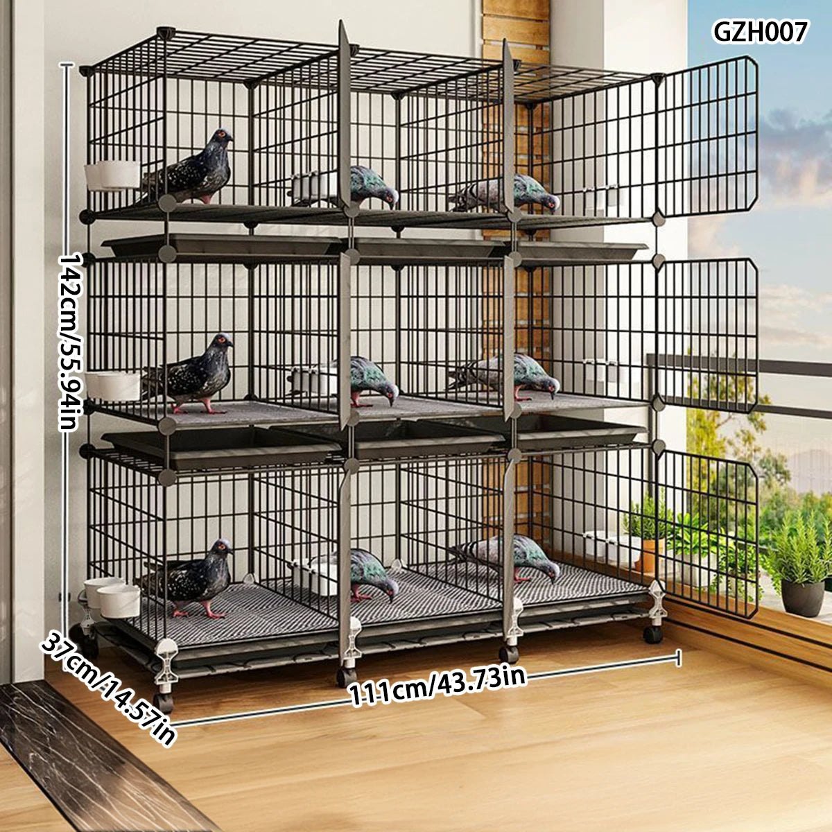 Extra Large Pigeon Cage for Home Breeding, Special for Raising Pigeons and Homing Pigeons, Matching Meat Pigeons, Breeding Pigeon Cage, Pigeon House, Three Layers