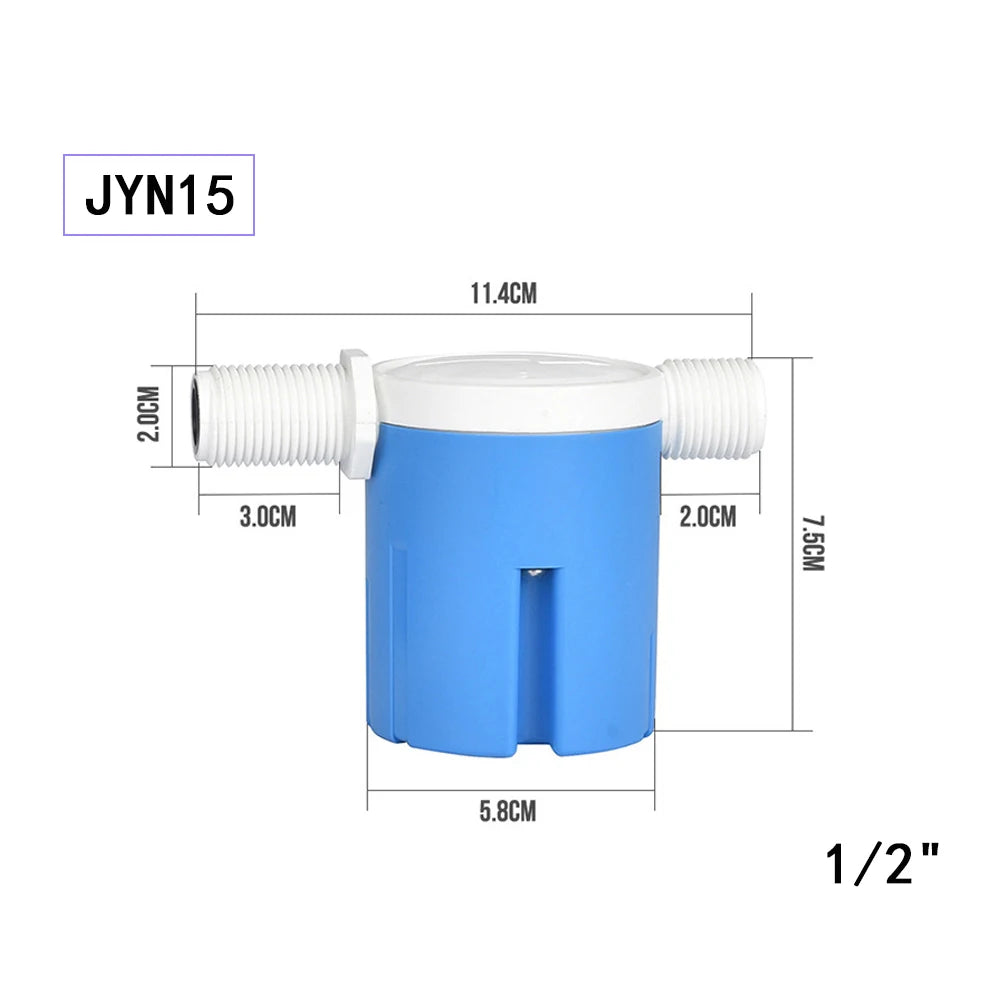 1/2'' 3/4'' 1'' Control de nivel de agua práctico Reemplazo duradero Válvula de flotador completamente automática Balva de bola de nailon anticorrosión