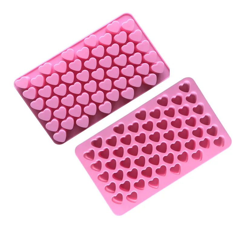 1 Piece 55 Compartment Love Candle Silicone Mold for DIY Baking and Chocolate Creations