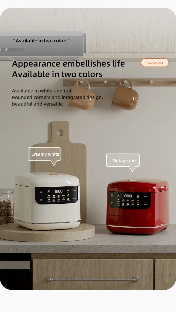 MultiCooker Electric Rice Cooker – Versatile 2L Non-Stick Cooking Machine