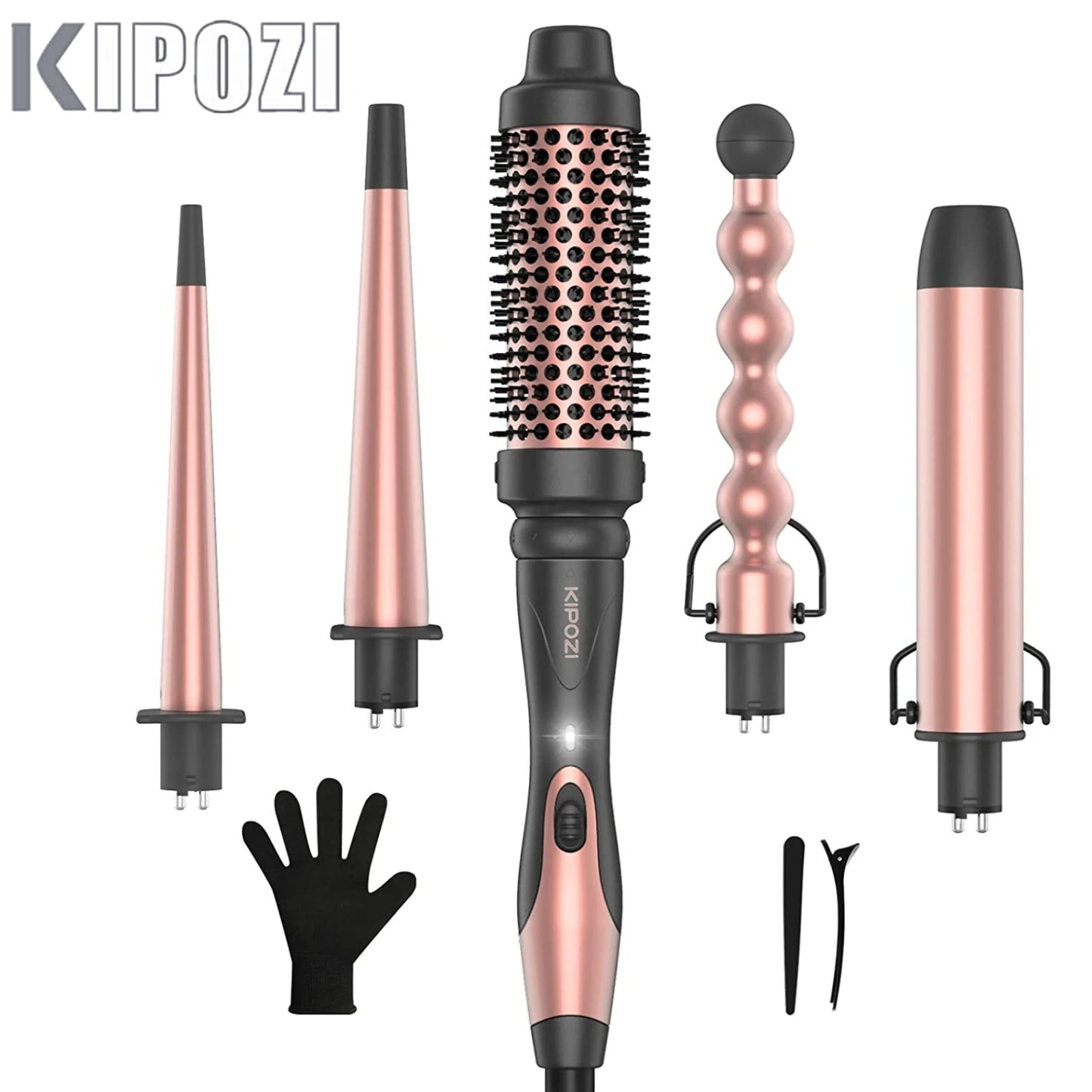 KIPOZI Professional Curling Iron 5-in-1 Hair Tools for Women
