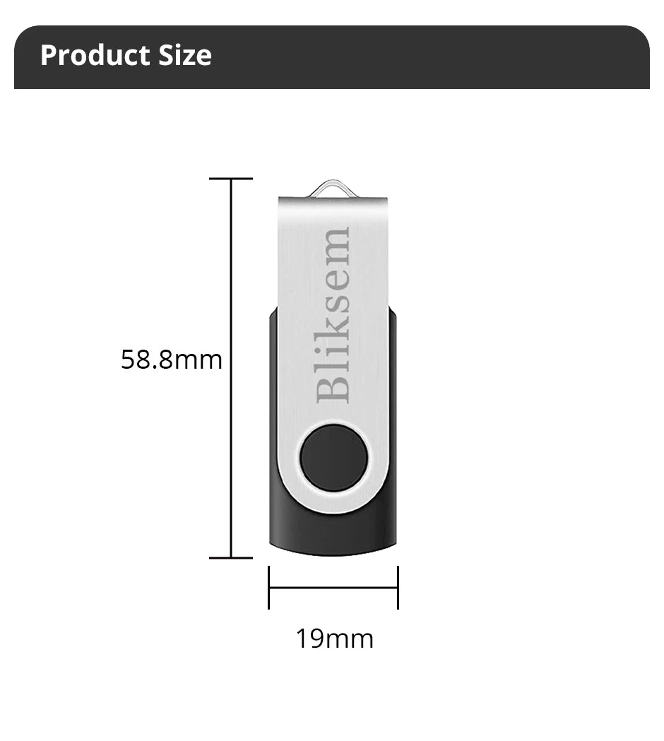 Bliksem Pendrive 64GB USB Flash Drive for PC Mobile Use