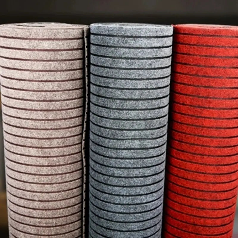 Alfombrilla cuadrada minimalista moderna: duradera, resistente a las manchas y la decoloración, base de goma antideslizante, lavable a máquina para interior y exterior