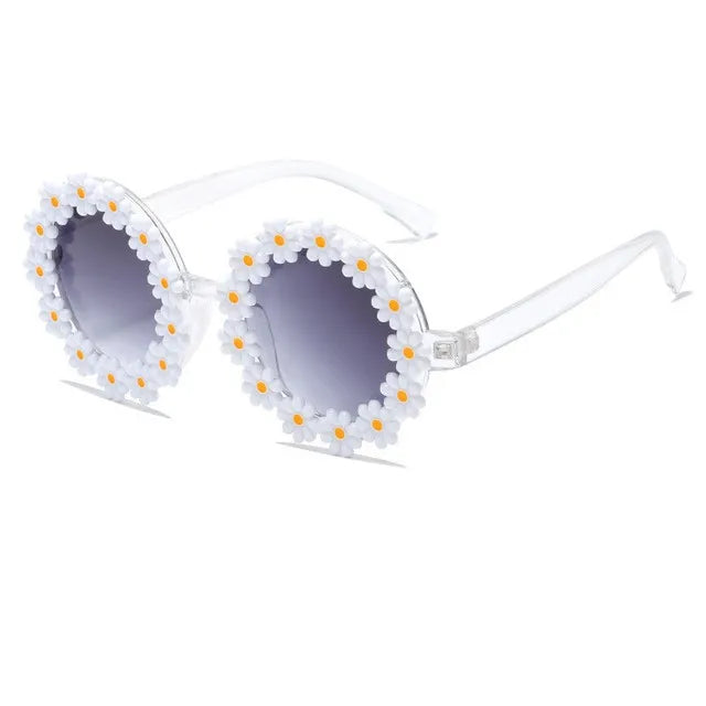Summer Child Sunglasses Daisy Flower UV400 Eyewear for Kids