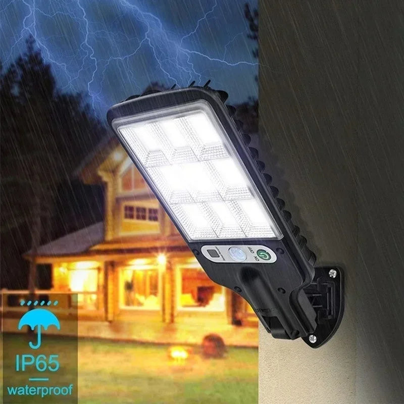 1/2/4PCS 108 COB Sensor Solar Lamps Outdoor Waterproof Security Light with Remote Control