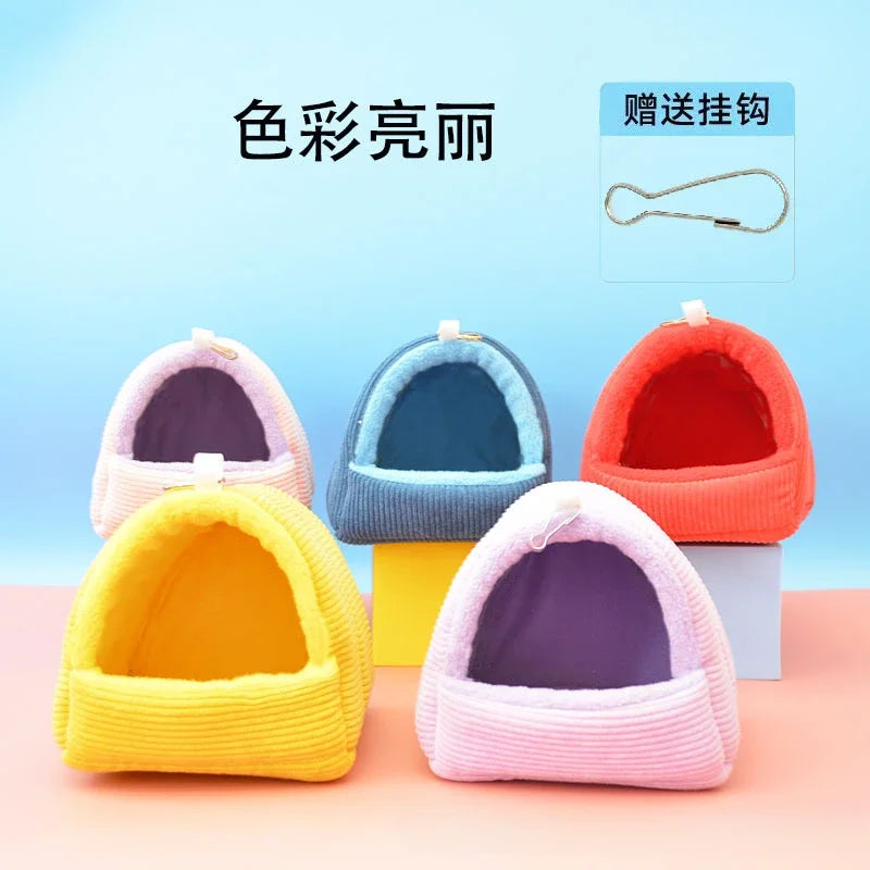 Bird Cage Parrot Cotton Nest Mini House Pet Parrot Nest Budgie Warm Winter Hammock Cage Hut Tent Bed Hanging Cave Pet Products