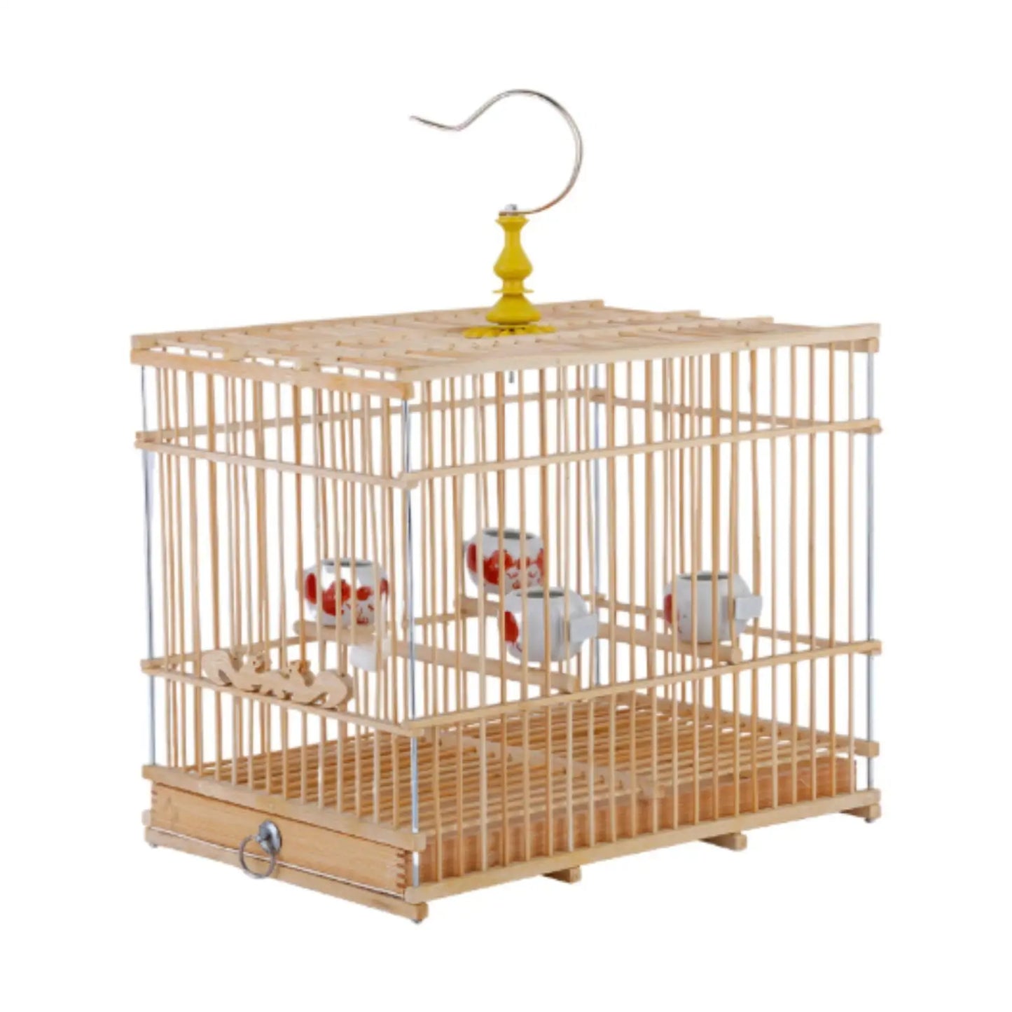 Bird Cage Birds Nest House with Food Cup Hanging Pet Supplies Parrot Stand Cage