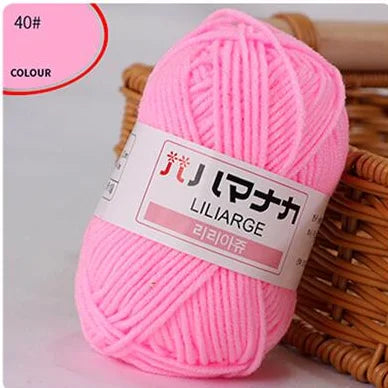 DIY Baby Milk Soft Cotton Knitting Yarn for Sweaters