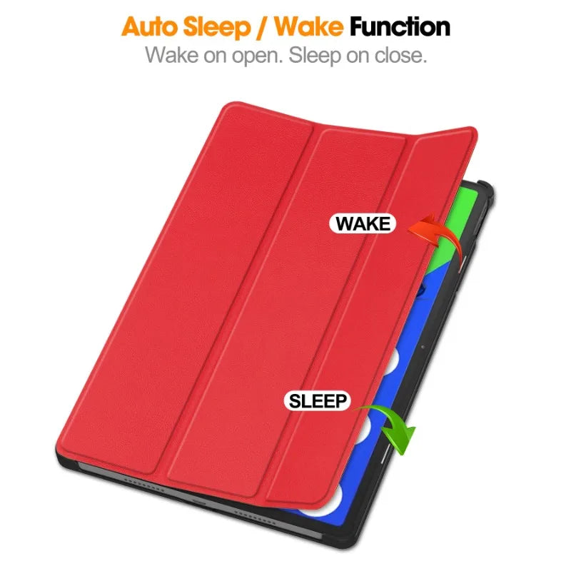 Smart Case for Lenovo Xiaoxin Pad Pro 12.7 Inch 2025 Folding Flip Stand with Auto Sleep Feature Tablet Cover