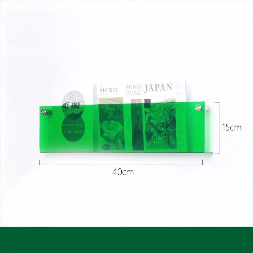 Acrylic Floating Bookshelf Wall Shelf in 10 Stylish Colors