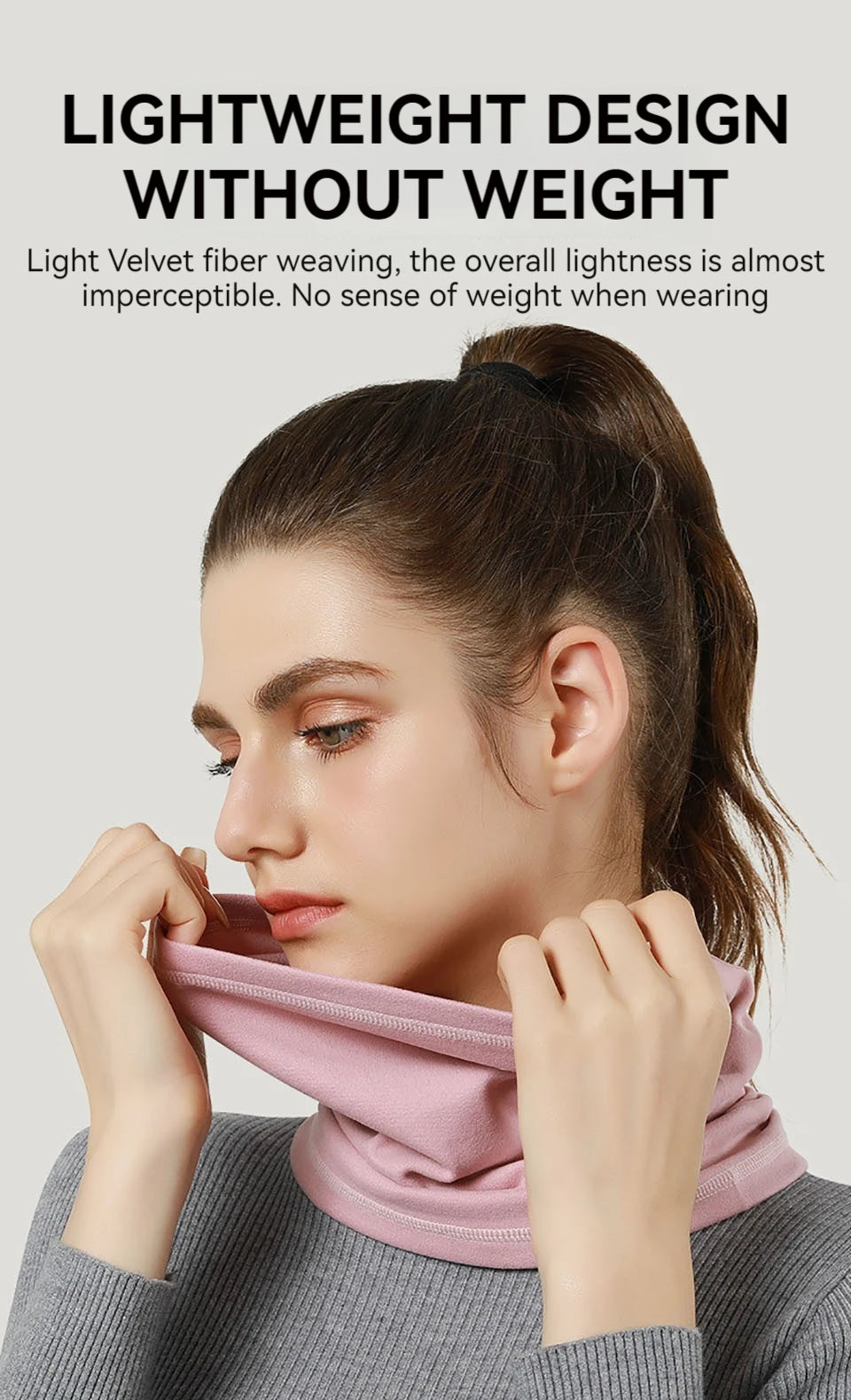 GTUBIKE Men Women Winter Sports Bandana Velvet Neck Warmer