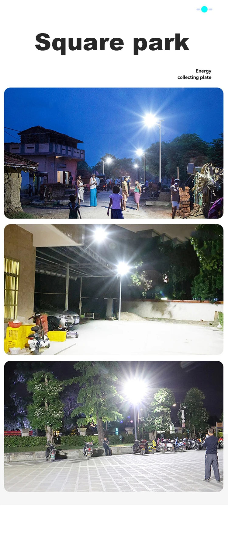 200W Powerful Solar Light Waterproof Dusk to Dawn Street Light