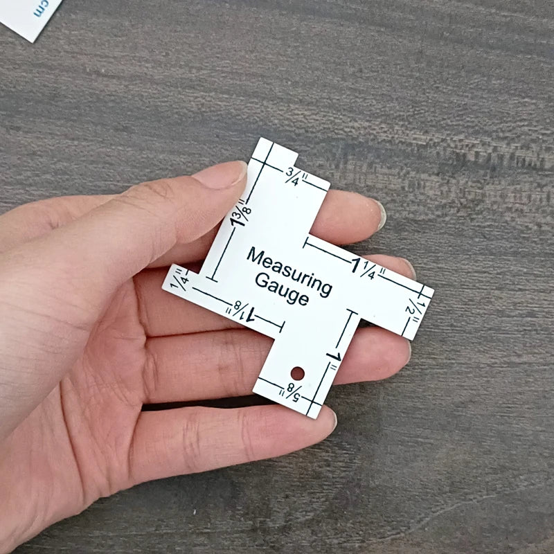 Precision Seam Measuring Gauge Quilting Ruler Template for Sewing and DIY Patchwork Craft Accessories 1 or 2 Pieces